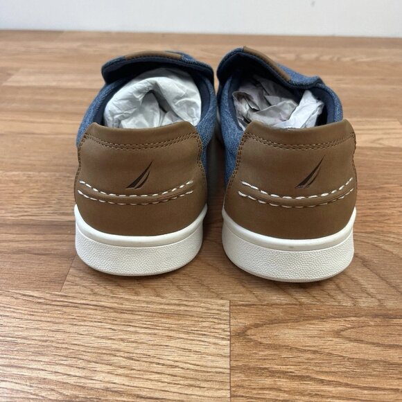 Nautica Men's Derwin Loafers Sneakers Boat Shoes in Blue Denim Size 10 NEW - Picture 8 of 10